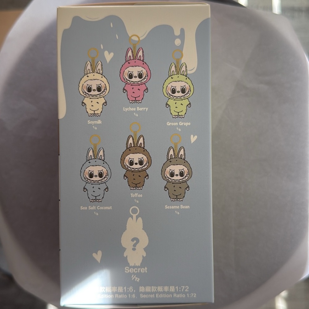 Pop Mart The Monsters Exciting Macaron Chestnut Cocoa Secret Labubu Keychain - Picture 6 of 6